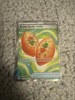 Pokemon TCG Card Buddy-Buddy Poffin 167/132 Me01: Mega Evolution Full Art - NM - Image 1