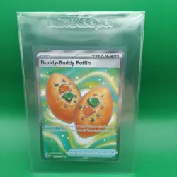 Pokemon TCG Mega Evolution Buddy-Buddy Poffin Trainer Card 167/132 Full Art Nm - Image 1