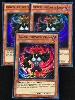 Yugioh Blackwing Hurricane The Tornado DRLG-EN029 1st Super x3 (LP) - Image 1