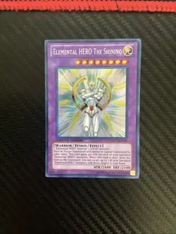 Elemental HERO The Shining PRC1-ENV01 Secret Rare Yu-Gi-Oh Limited LP - Image 1