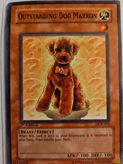 Yu-Gi-Oh! TCG Outstanding Dog Marron Dark Crisis DCR-062 1st Edition Common - Image 1
