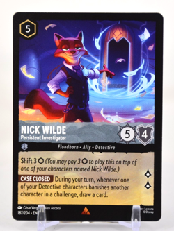 Disney Lorcana TCG Whispers in the Well Nick Wilde 187/204 Rare Regular - Image 1