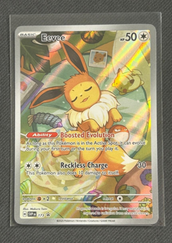 Eevee Pokemon S&V Black star #173 Prismatic Evolution Promo Cards Holo NM - Image 1