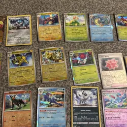 66x Pokemon Cards Bundle comes with Paldea Legends Tin and full tin of base! - Image 3