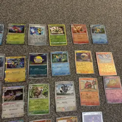 66x Pokemon Cards Bundle comes with Paldea Legends Tin and full tin of base! - Image 4