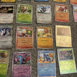 66x Pokemon Cards Bundle comes with Paldea Legends Tin and full tin of base! - Image 5