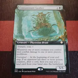 Mtg Contaminant Grafter NM/M (Extended Art) All Will Be One Magic Phyrexian - Image 1