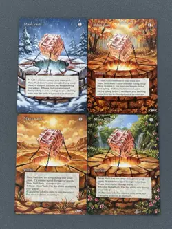 x4 Mana Vault MTG Magic Gathering Hand Painted Borderless Altered Season Art 🐠 - Image 1