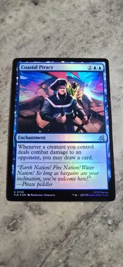 Coastal Piracy Avatar: The Last Airbender: Eternal-Legal Foil Enchantment MTG NM - Image 1