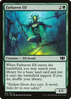 MTG Farhaven Elf ** Commander 2014 ** English (NM) - Image 1
