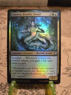 MTG Tatyova, Benthic Druid Foundations Foil Uncommon NM - Image 1