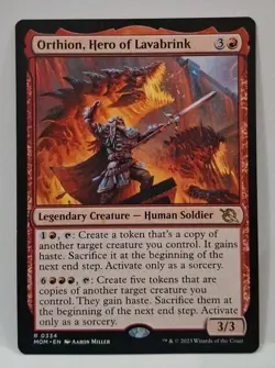 MTG Orthion, Hero of Lavabrink x1 March of the Mach Regular NM/PFresh! - Image 1