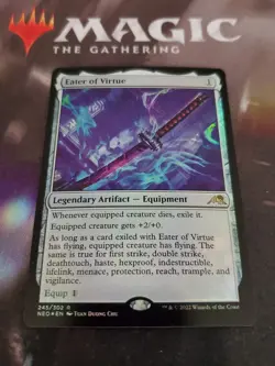 MTG. 2x Eater of Virtue. Foil. Kamigawa Neon Dynasty. Nm - Image 1