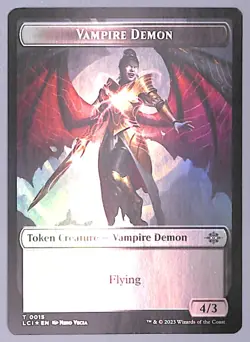 Vampire Demon // Vampire - Foil - Double-sided Token - (LCI) MTG - Image 1