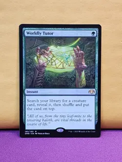 1x Worldly Tutor, NM, Dominaria Remastered (DMR), Magic: the Gathering, MtG - Image 1