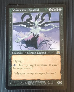 Magic the Gathering, Visara the Dreadful, Onslaught, 179/350, Creature, Black - Image 1