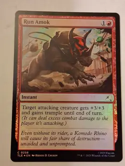 Run Amok (0258) Avatar: The Last Airbender: Eternal-Legal Foil - Image 1