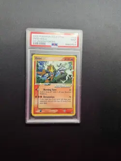 Entei Gold Star 113/115 🔥 PSA 9 Pokemon EX Unseen Forces 🏴󠁧󠁢󠁥󠁮󠁧󠁿 - Image 1