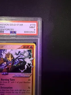 Entei Gold Star 113/115 🔥 PSA 9 Pokemon EX Unseen Forces 🏴󠁧󠁢󠁥󠁮󠁧󠁿 - Image 4