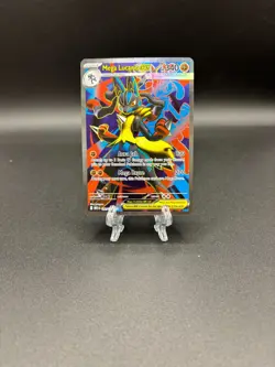 Pokemon Mega Lucario ex 160/132 Me01: Mega Evolution Ultra Rare NM/M Holo - Image 1