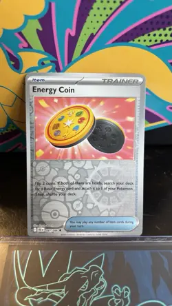 Pokemon TCG Energy Coin 081/086 Sv: Black Bolt Reverse Holo Trainer Uncommon NM - Image 1