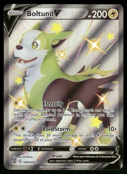 Boltund V SWSH085 Holo Promo Sword & Shield Promo Pokemon Holo Near Mint - Image 1