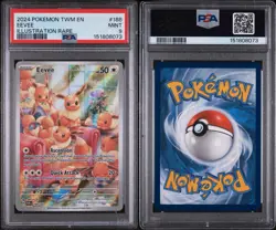 Pokemon TCG Eevee 188/167 Sv06: Twilight Masquerade Illustration PSA 9 - Image 3