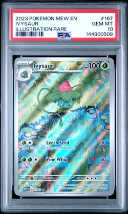 IVYSAUR 151 Illustration Rare Holo #167 PSA 10 Pokemon [Nostalgium] - Image 1