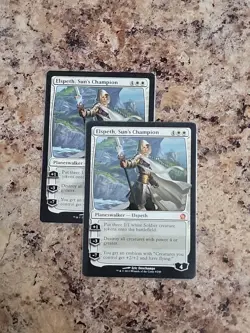 2x MTG Elspeth, Sun's Champion Theros NM 9/249 Planeswalker X2 & Emblem - Image 2