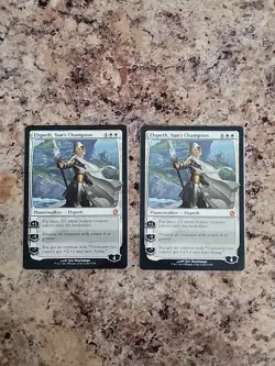 2x MTG Elspeth, Sun's Champion Theros NM 9/249 Planeswalker X2 & Emblem - Image 3