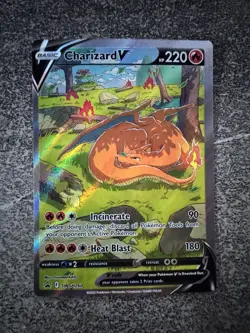 CHARIZARD V FULL ART - POKEMON SWSH260 EPEE ET BOUCLIER PROMO NEUF ANGLAISE ! - Image 1