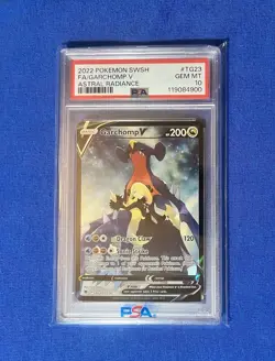 FA/GARCHOMP V ASTRAL RADIANCE POKEMON SWSH ASTRAL RADIANCE 2022 TG23 PSA 10 - Image 1