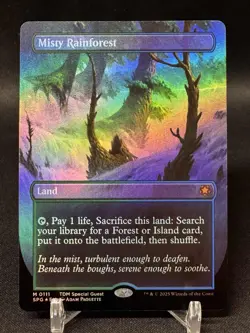🌈 Misty Rainforest (Borderless FOIL) - MTG Special Guests SPG - NM - Image 1
