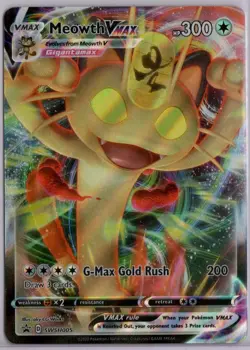 Meowth VMAX SWSH005 Promo SWSH: Sword & Shield Promo Cards Pokemon Card - Image 1