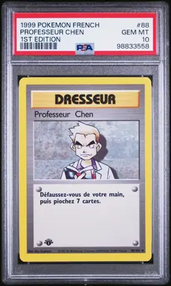 Carte Pokemon Professeur Chen 88/102 Set de base Edition 1 PSA 10 GEM MINT 🔥 - Image 2