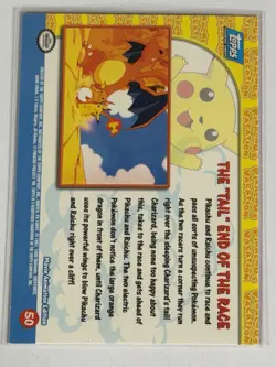 Pokemon Topps The "Tail" End of the Race 50 Pikachu's Vacation LP Silver Foil - Image 4