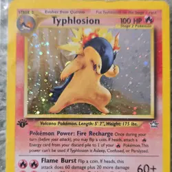 Pokemon Typhlosion 17/111 Neo Genesis 1st Edition Holo Card - Image 1