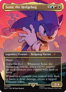 Sonic the Hedgehog - MTG SLD Secret Lair Drop Series - NM/MINT - Non Foil - Image 1
