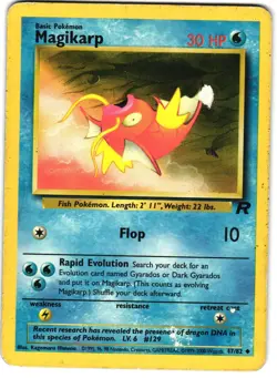 Magikarp 47/82 Pokemon Gen 1: Team Rocket - Image 1