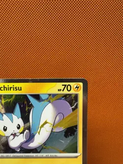 Pokemon Black Star Promo SWIRL Pachirisu SVP 158 Cosmos Holo NM 2244 - Image 3