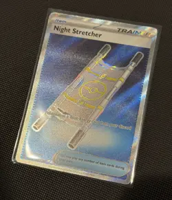 Pokemon Night Stretcher 173/132 Me01: Mega Evolution Trainer Full Art Holo - Image 4