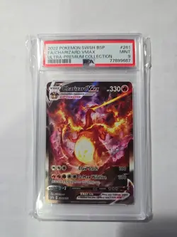 Pokemon TCG Charizard VMAX SWSH261 Black Star Promo Charizard UPC PSA 9 Mint - Image 1