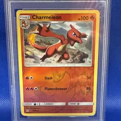 2019 Pokemon Hidden Fates Charmeleon Reverse Foil PSA 10 #8 - Image 2
