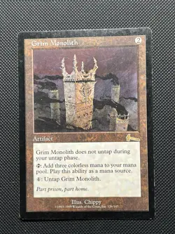 x1 Grim Monolith x1 -Urza's Legacy- MTG Magic the Gathering (HP) - Image 1