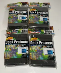 Lot Of 4 Sealed Yu-Gi-Oh! Ultra Pro SPECTRUM Deck Protector Sleeves Black 2004 - Image 2