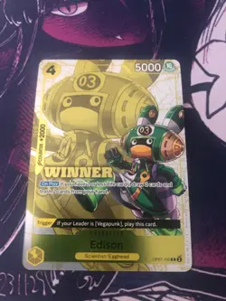 Edison (Winner Pack 2024 Oct.-Dec.) OP07-100 One Piece Promotion Cards Foil - Image 1