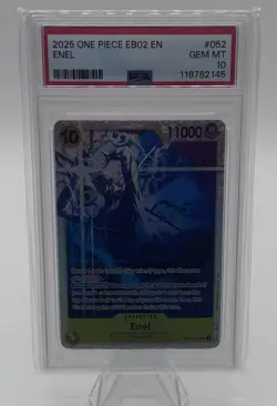 2025 One Piece EB02-052 Enel Alt Art PSA 10 GEM MT Anime 25th Collection EN - Image 1