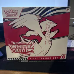 Pokemon TCG Scarlet & Violet White Flare ETB Elite Trainer Box - Sealed - Image 1