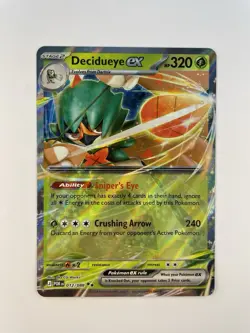 Pokemon TCG Perfect Order Decidueye EX 012/088 Double Rare Near Mint - Image 1