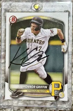 Konnor Griffin 2025 Bowman Paper Signed Card IP Autographed Pirates MLB - Image 1
